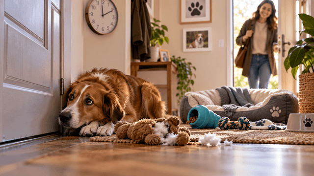 Anxiété de séparation chez le chien : reconnaître les signes et agir