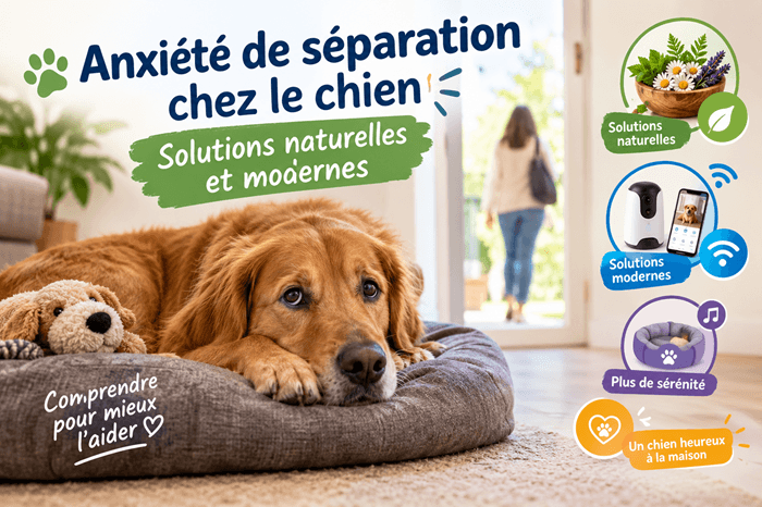Anxiété de séparation chez le chien : solutions naturelles et modernes