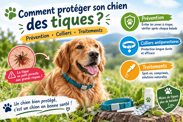 Comment protéger son chien des tiques : prévention, colliers et traitements